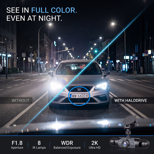 HaloDrive™ 4 Camera Wireless DashCam